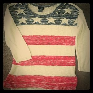 Rue 21 American flag sweater